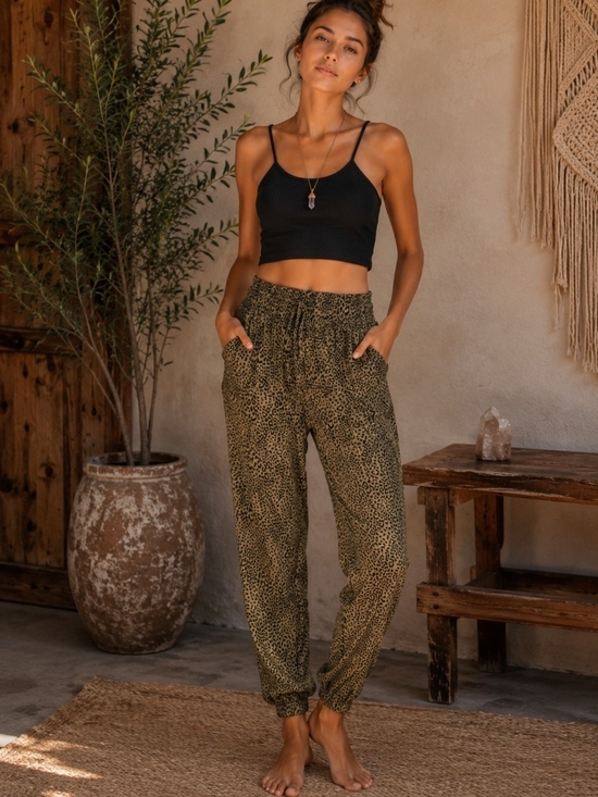 Urban Outfitters Pants - 4/$15 Urban Outfitters Leopard Print Jogger Pants - Women's Casual Lounge Sz XS
